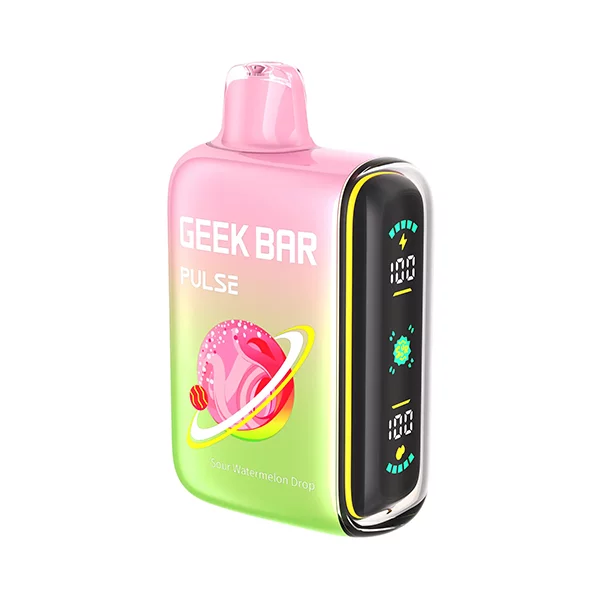 Sour Watermelon Drop Geek Bar Pulse 15000 Disposable geek bar pulse flavors